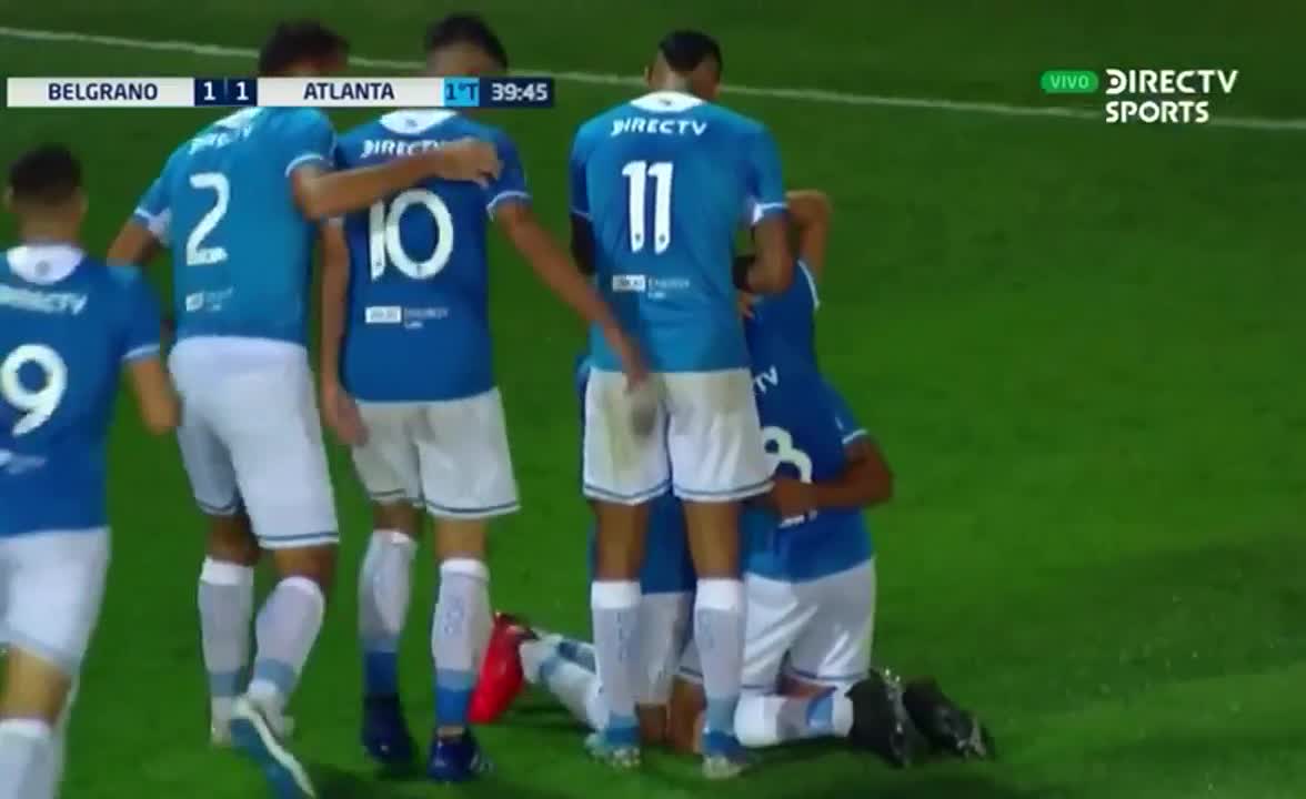 Belgrano consiguió el empate ante Atlanta antes del entretiempo