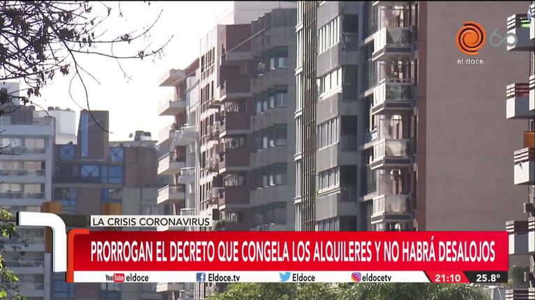 Prorrogan el DNU que congela alquileres y prohíbe desalojos