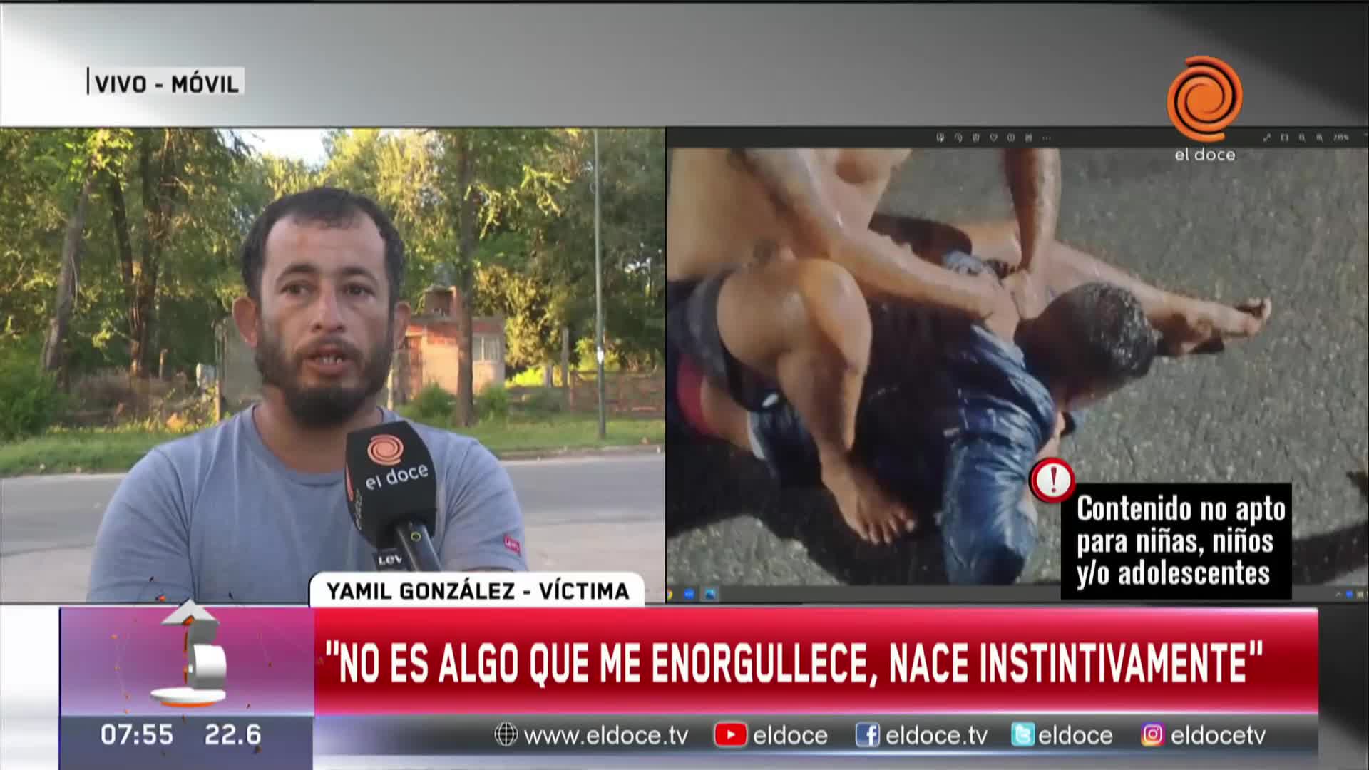 El instructor de artes marciales contó qué técnica usó para detener al ladrón