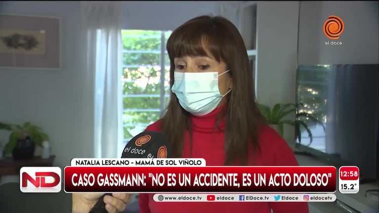 La mamá de Sol Viñolo se solidarizó con la familia de Luciano Gassmann