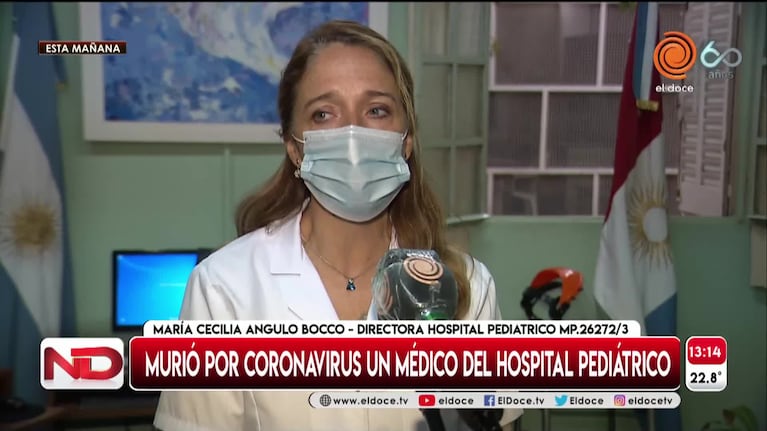 Un médico del Hospital Pediátrico murió por coronavirus
