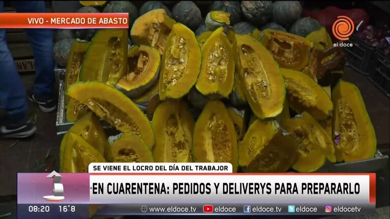 Los preparativos para el locro del 1° de mayo en plena cuarentena