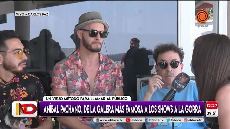 Aníbal Pachano habló sobre su show "a la galera" en Carlos Paz