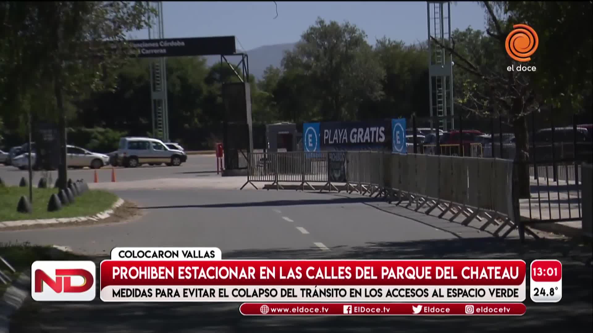 Las vallas del Parque del Chateau son para seguridad