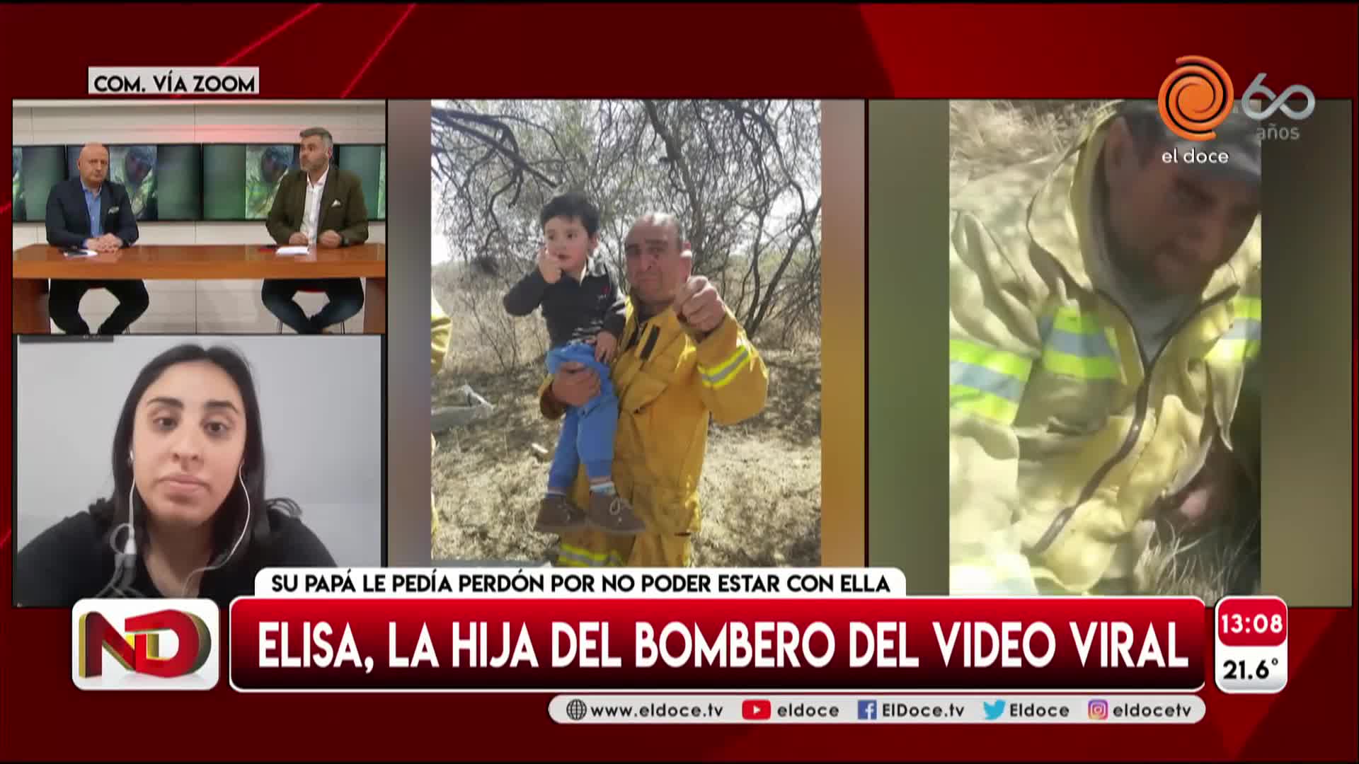 La hija del bombero viral: "Mi papá me pedía perdón"