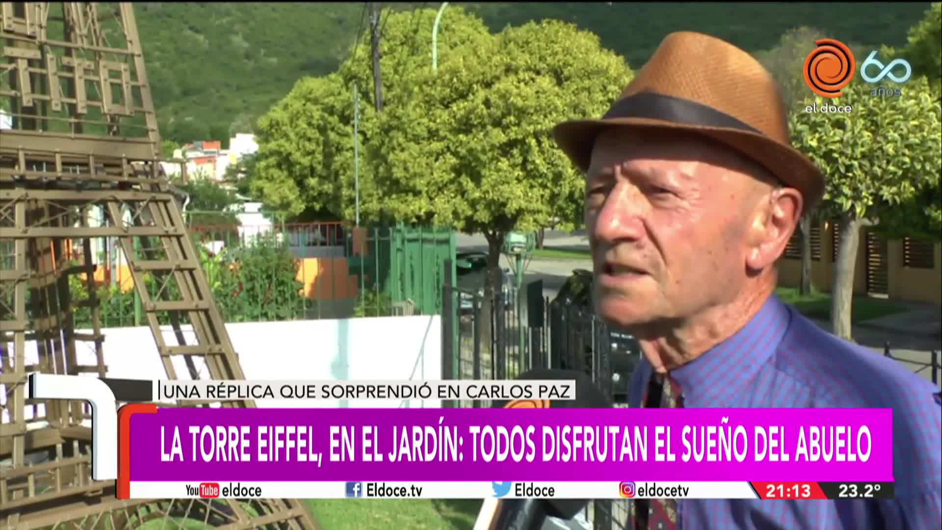 Tito y su Torre Eiffel en Carlos Paz