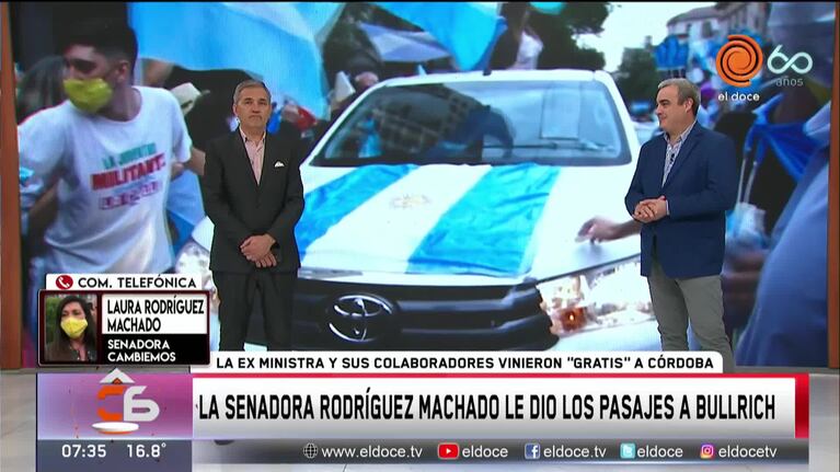 Polémica por los pasajes de Bullrich a Córdoba
