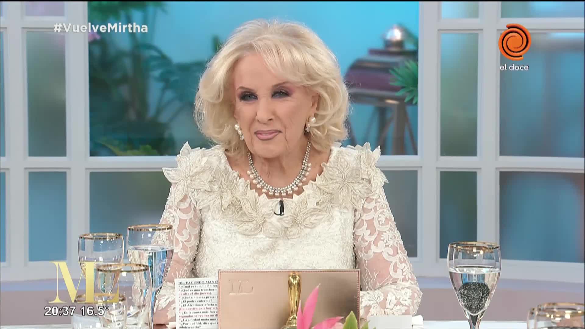 Mirtha Legrand se emocionó en su regreso