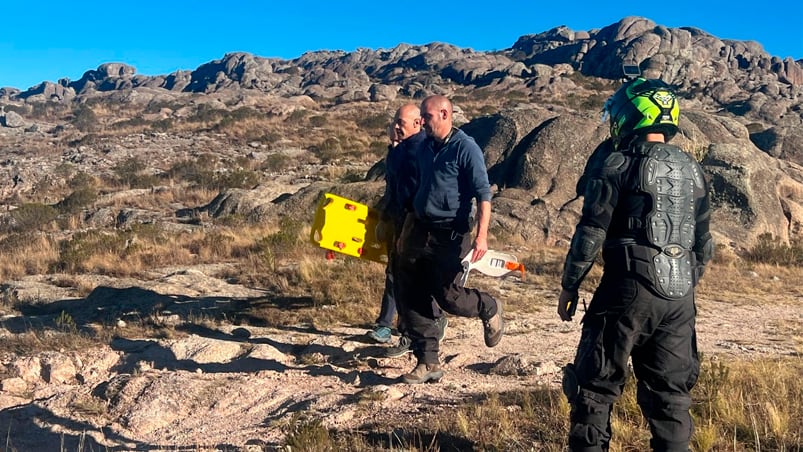 Rescate aéreo en Alpa Corral