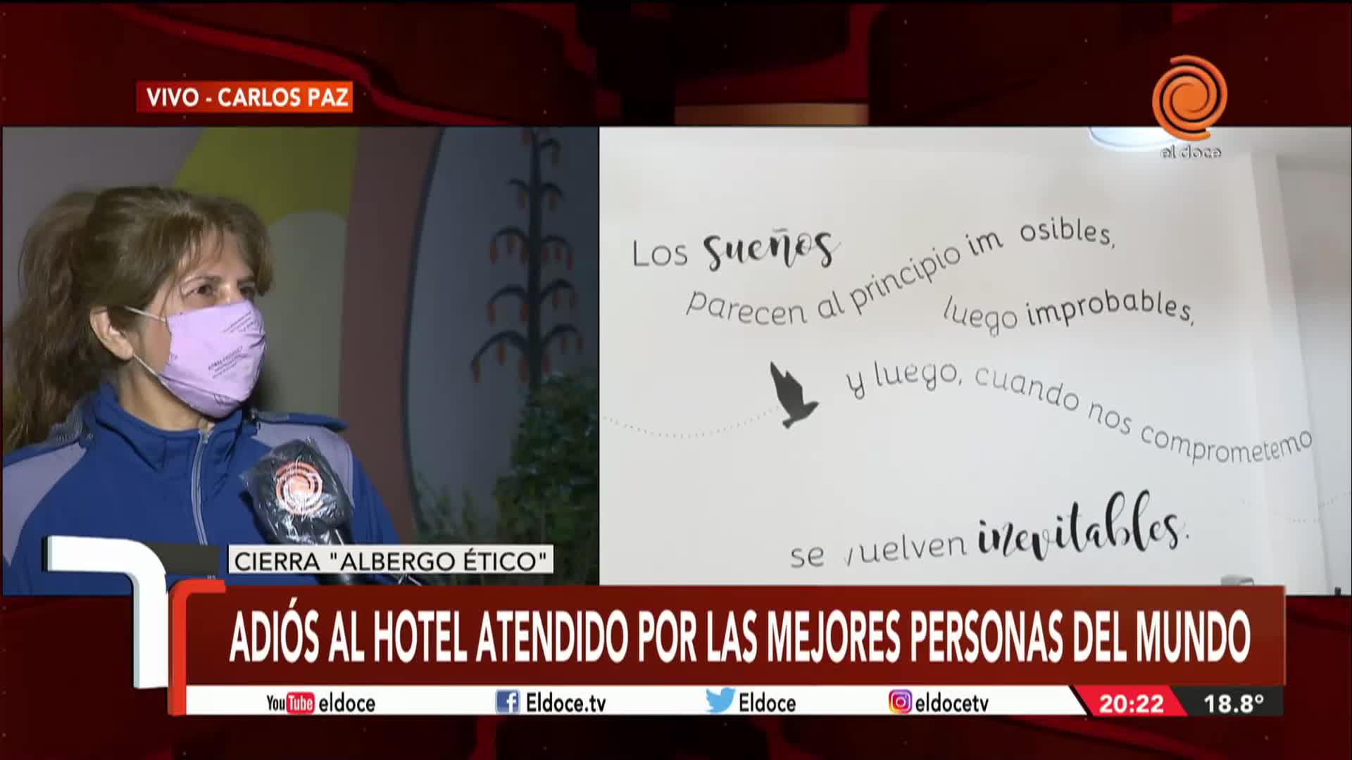 Emoción por el cierre de Albergue Ético en Carlos Paz