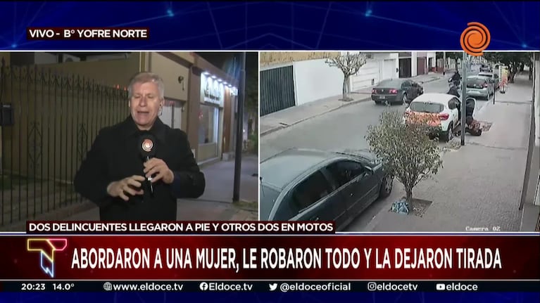 Testigos revelaron detalles del violento robo piraña a una mujer en Córdoba