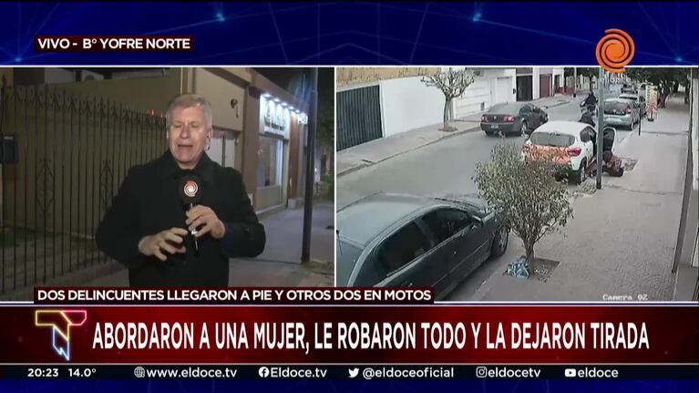 Testigos revelaron detalles del violento robo piraña a una mujer en Córdoba