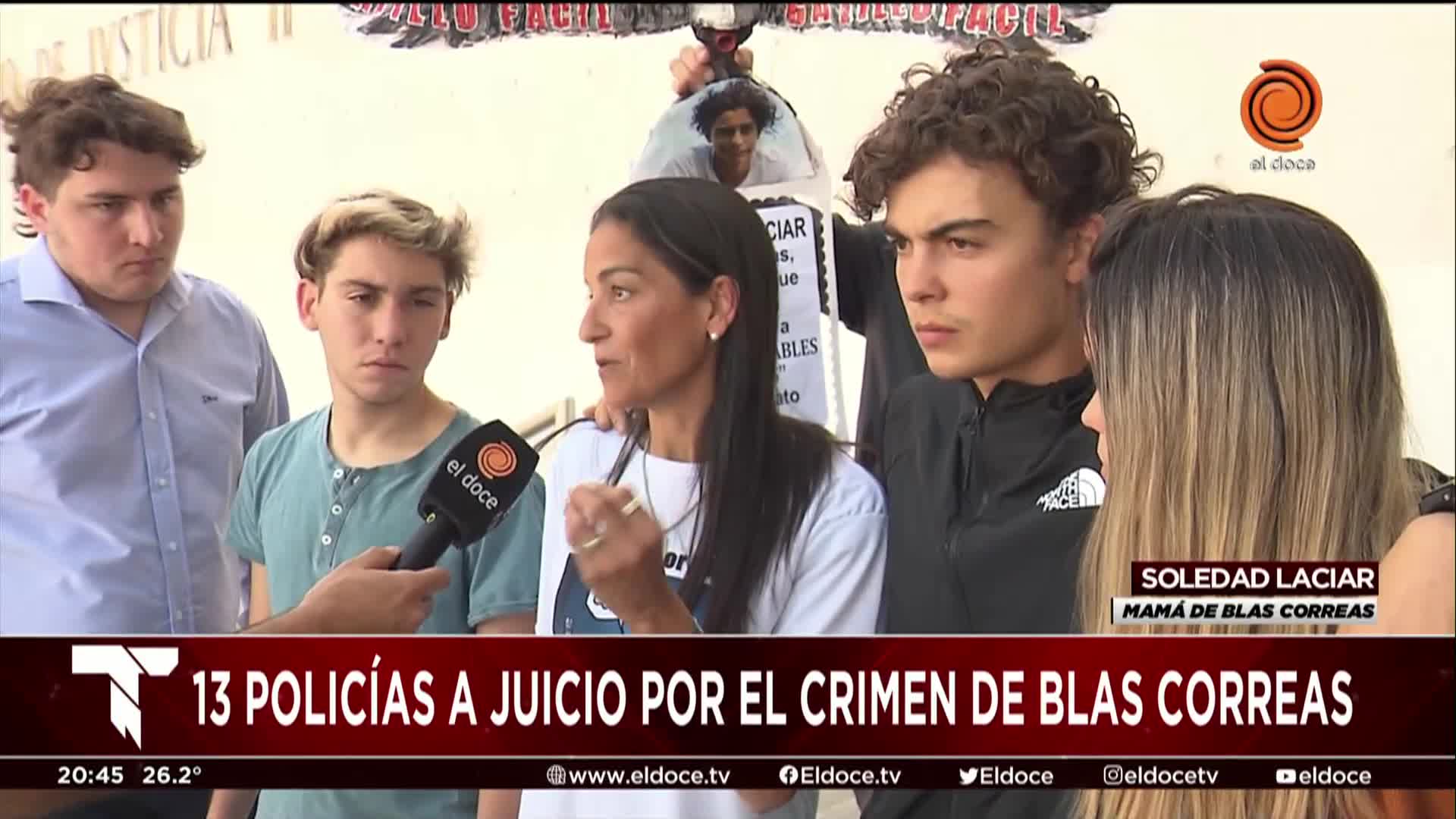 La madre de Blas habló del mensaje que tiene que dejar el juicio