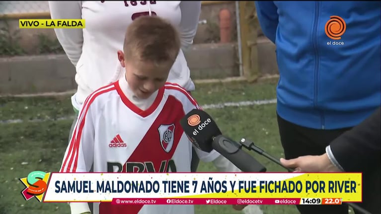 Samuel Maldonado, el hijo de Juan Carlos que fichó con River