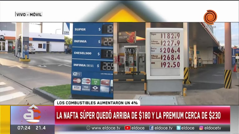 Cómo quedaron los precios en Córdoba tras la suba en los combustibles
