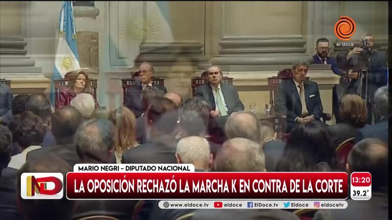La oposición rechazó la marcha kirchnerista contra la Corte Suprema