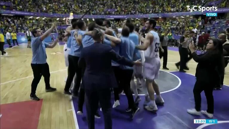 El festejo de Argentina tras coronarse en la Americup