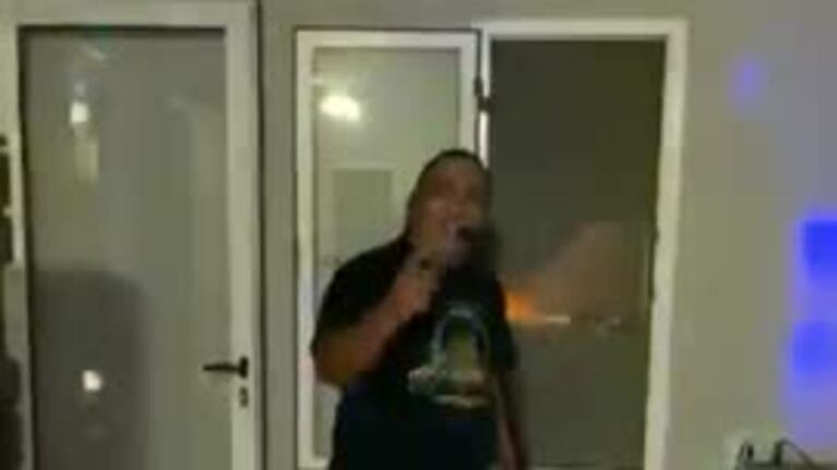 Galleguillo cantó "La Carta" desde casa