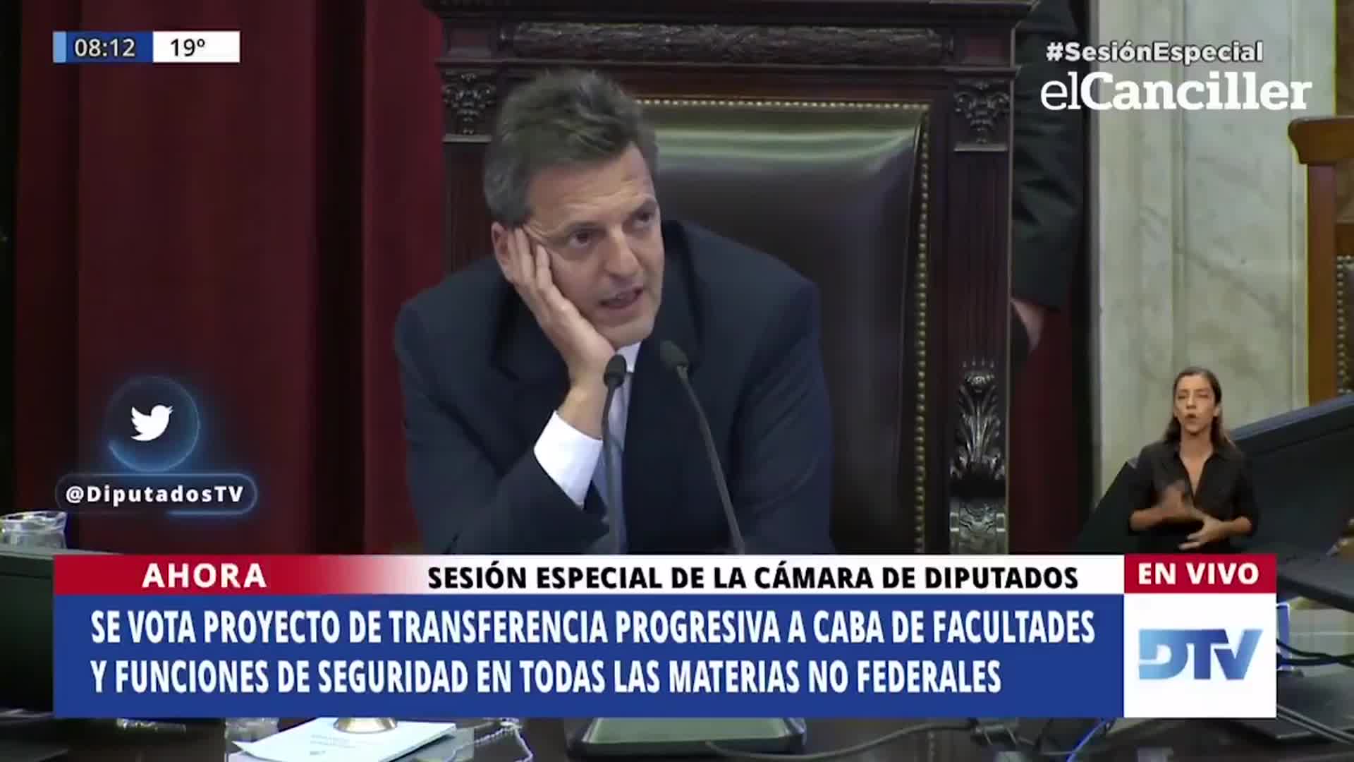 El insulto de la diputada en plena sesión