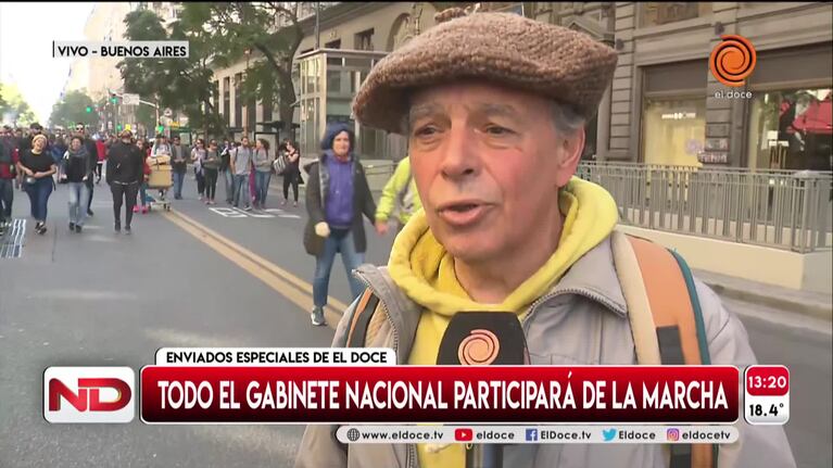 Comenzó la marcha en repudio al ataque contra Cristina Kirchner