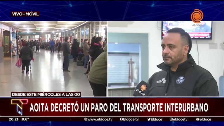 Decretaron un paro del transporte interurbano en Córdoba