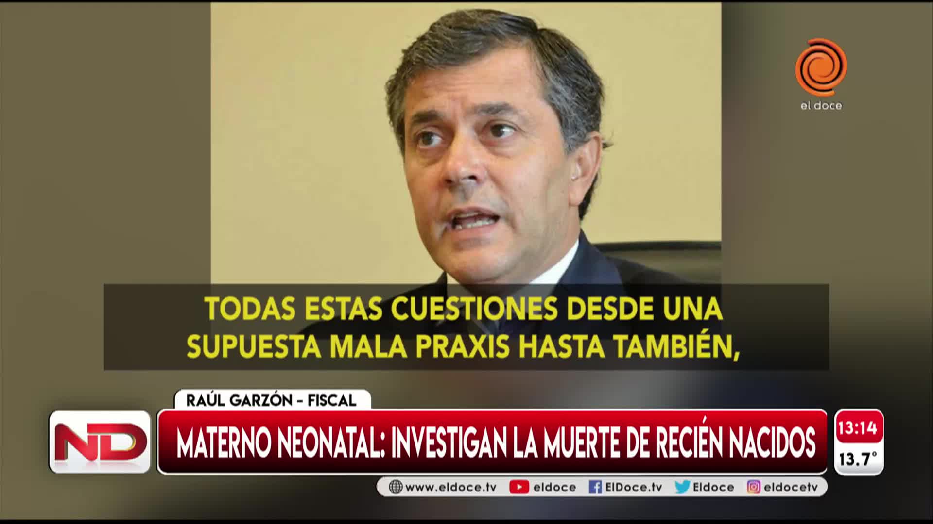 El fiscal Garzón no descarta que las muertes de bebés hayan sido "intencionales"