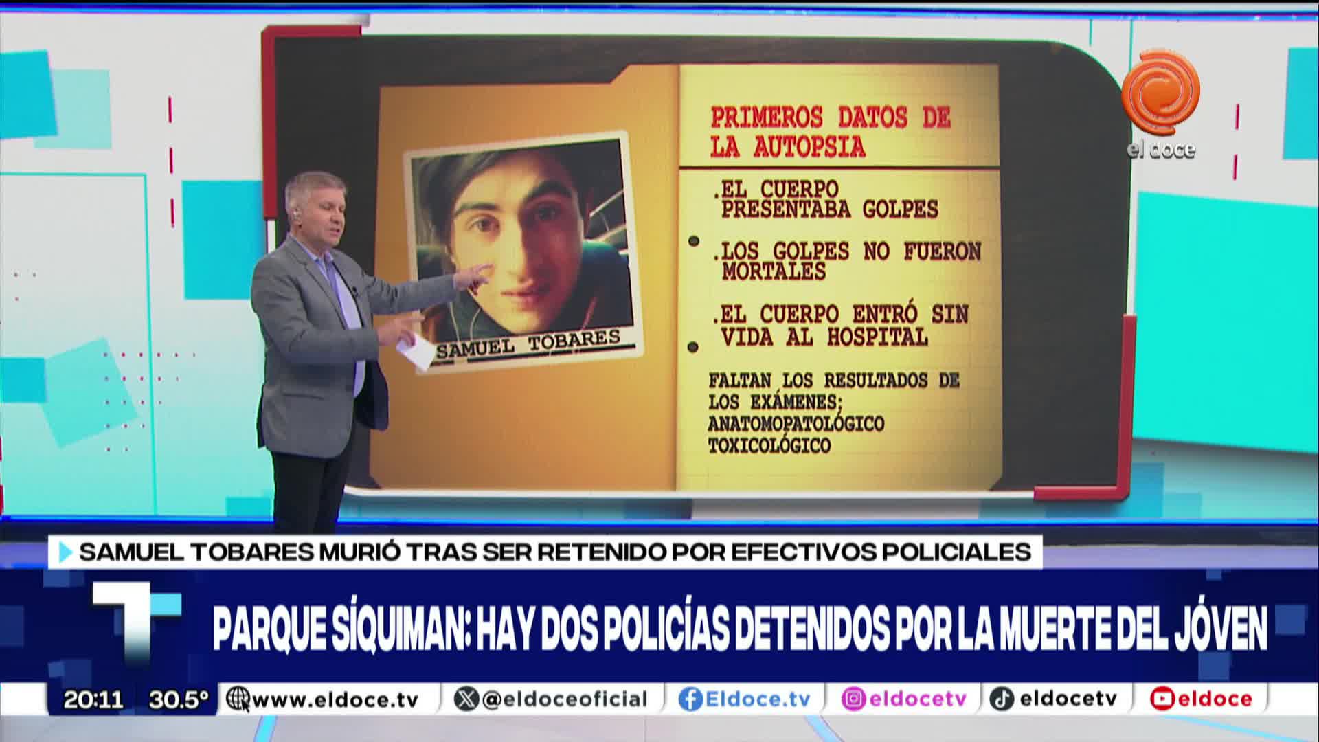 Revelaron los resultados de la autopsia de la muerte de Samuel Tobares