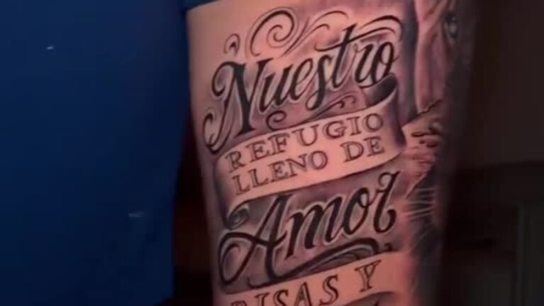 El Cuti Romero se tatuó la cara de su hija Lucy
