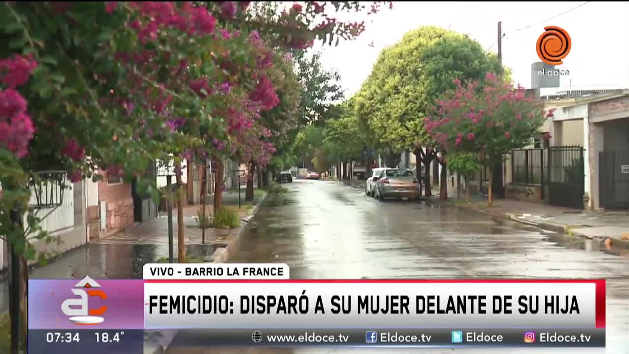 Conmoción vecinal por el femicidio en barrio La France