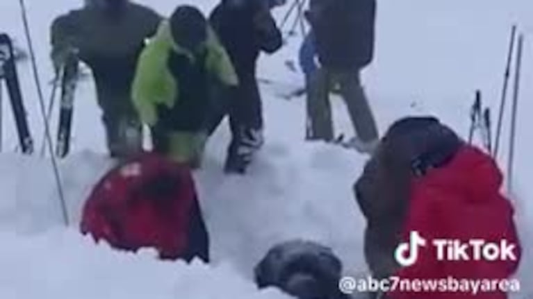 Terrible avalancha en California