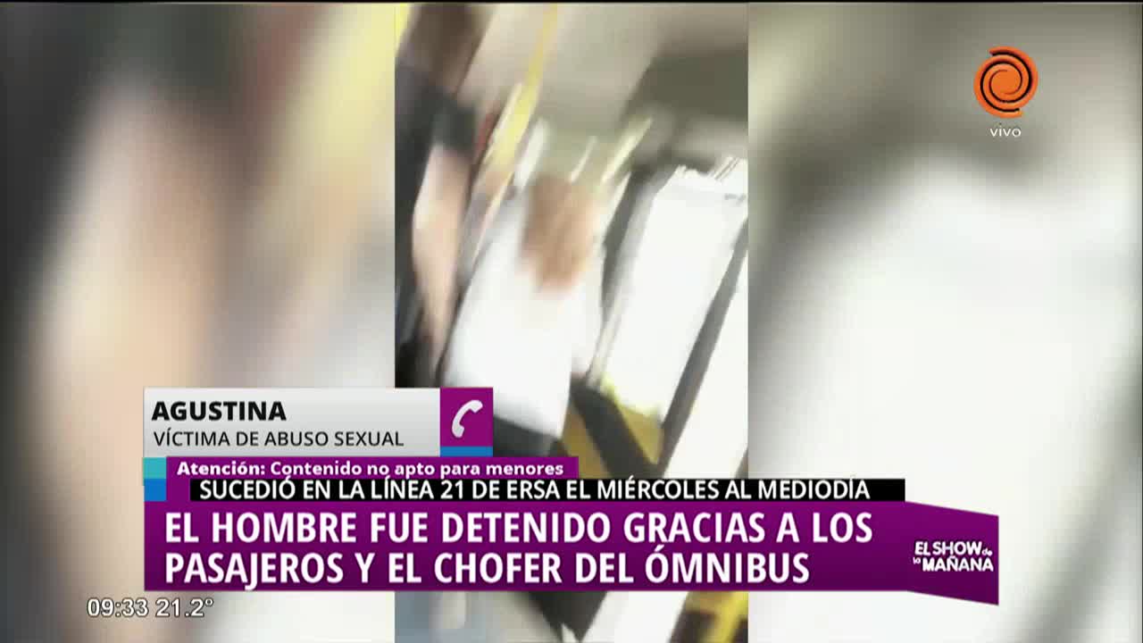 Degenerado manoseó a una joven en el colectivo