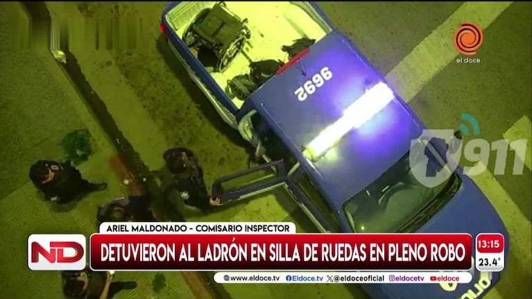 Detuvieron al ladrón de silla de ruedas por quinta vez