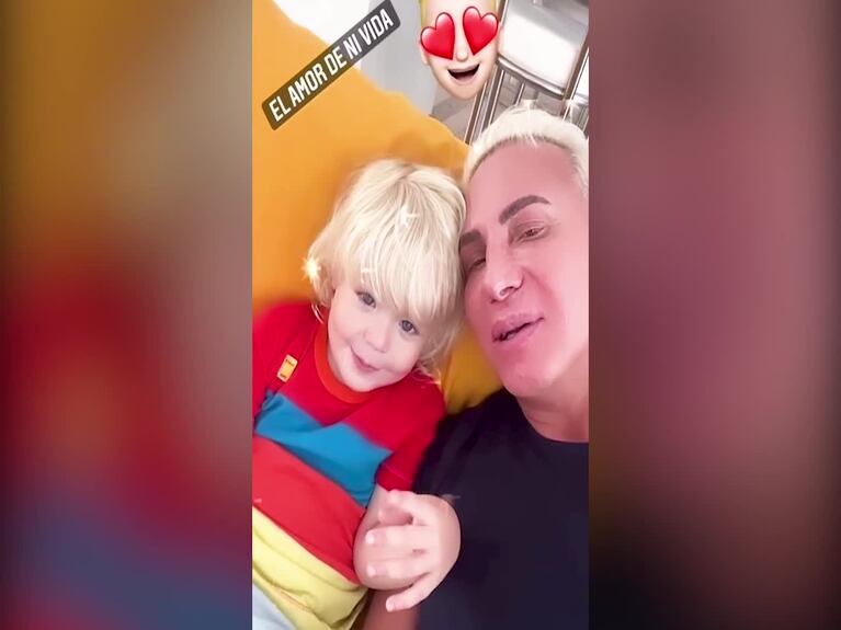 El reencuentro de Flavio y su hijo tras ser dado de alta por coronavirus