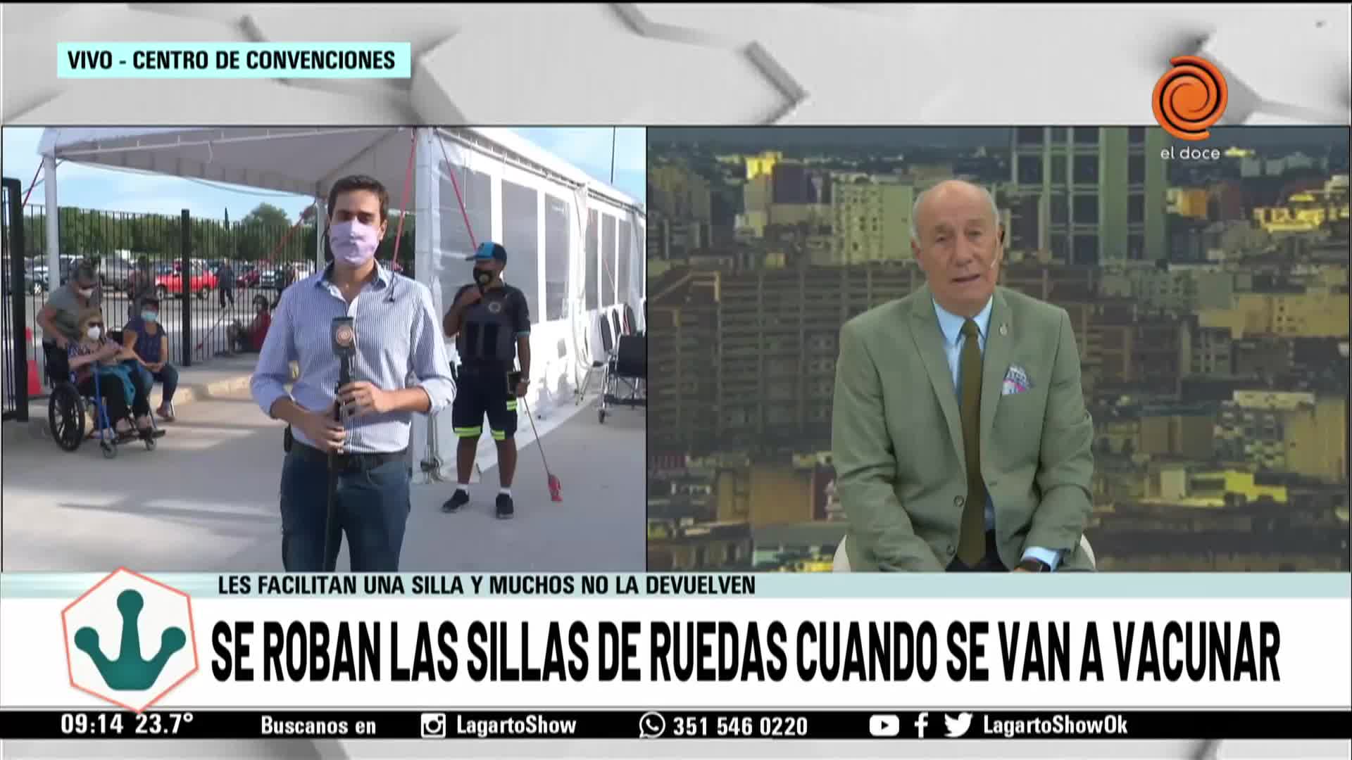 Denuncian robo de sillas de ruedas en el vacunatorio