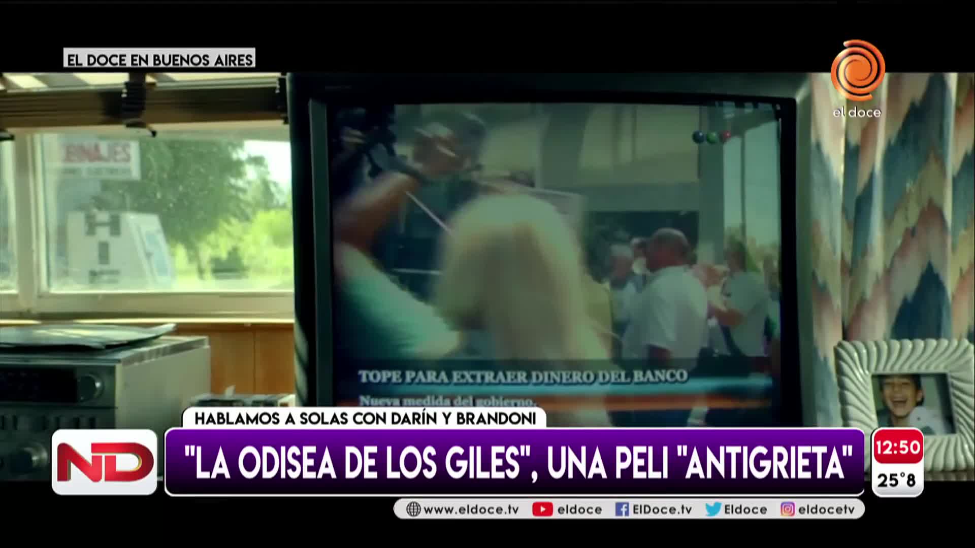 Llega "La odisea de los giles": Darín y Brandoni, a solas con El Doce