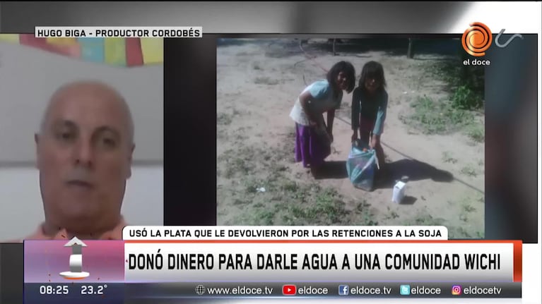 Un productor cordobés donó dinero para darle agua a una comunidad wichi