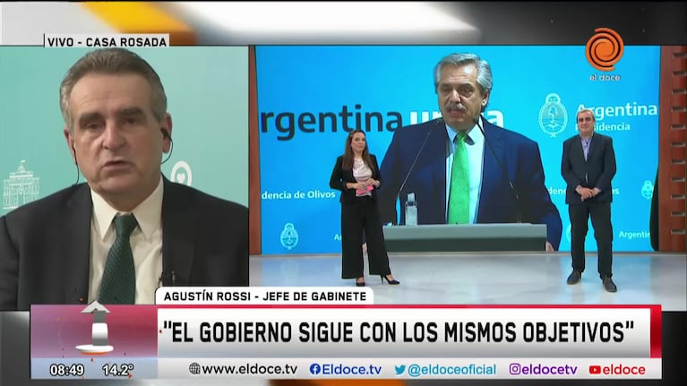 Agustín Rossi fue optimista con el futuro económico de Argentina