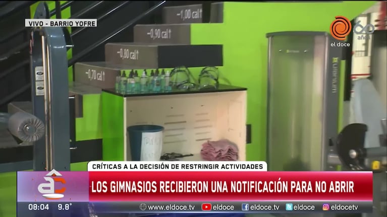 Restricciones: los gimnasios ruegan poder trabajar