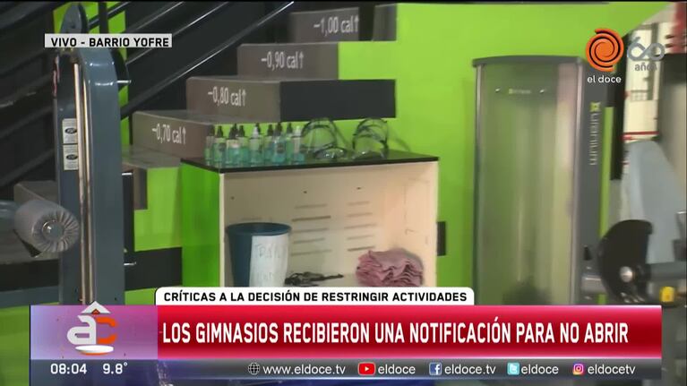 Restricciones: los gimnasios ruegan poder trabajar