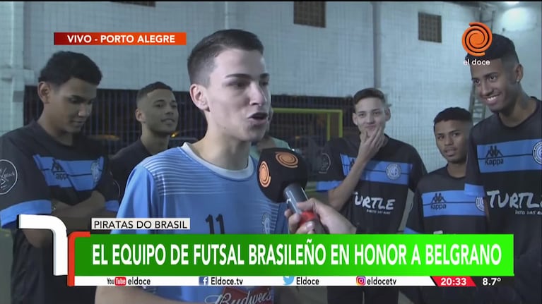 El equipo brasileño en honor a Belgrano: “Fue amor a primera vista”