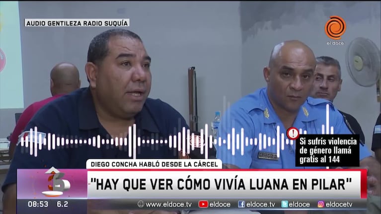 Diego Concha negó haber violado a Luana Ludueña