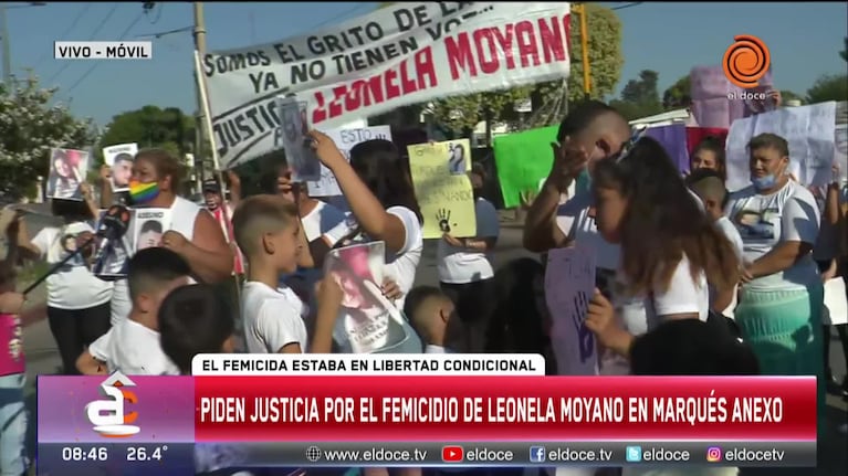 Marcharon para pedir justicia por el femicidio de Leonela Moyano