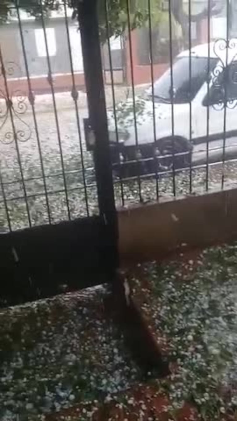 Video: granizo en seco en Córdoba capital