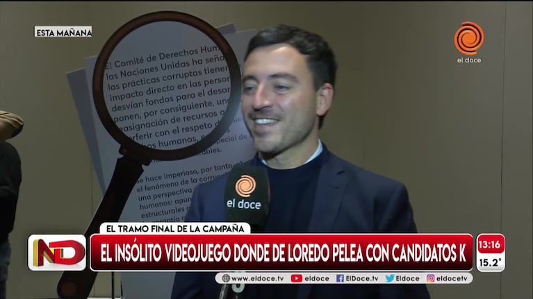 El curioso videojuego con De Loredo como protagonista