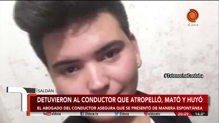 Saldán: se entregó el acusado de atropellar y matar a un joven de 18 años