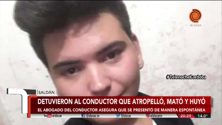 Saldán: se entregó el acusado de atropellar y matar a un joven de 18 años