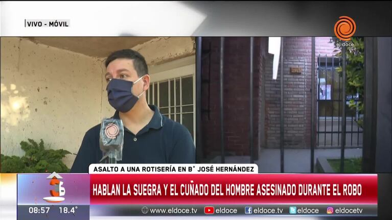El dolor de la familia del hombre asesinado en la rotisería