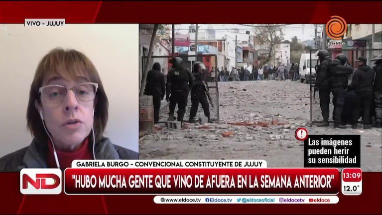Convencional constituyente de Jujuy sugirió "redefinir lo que es la represión"