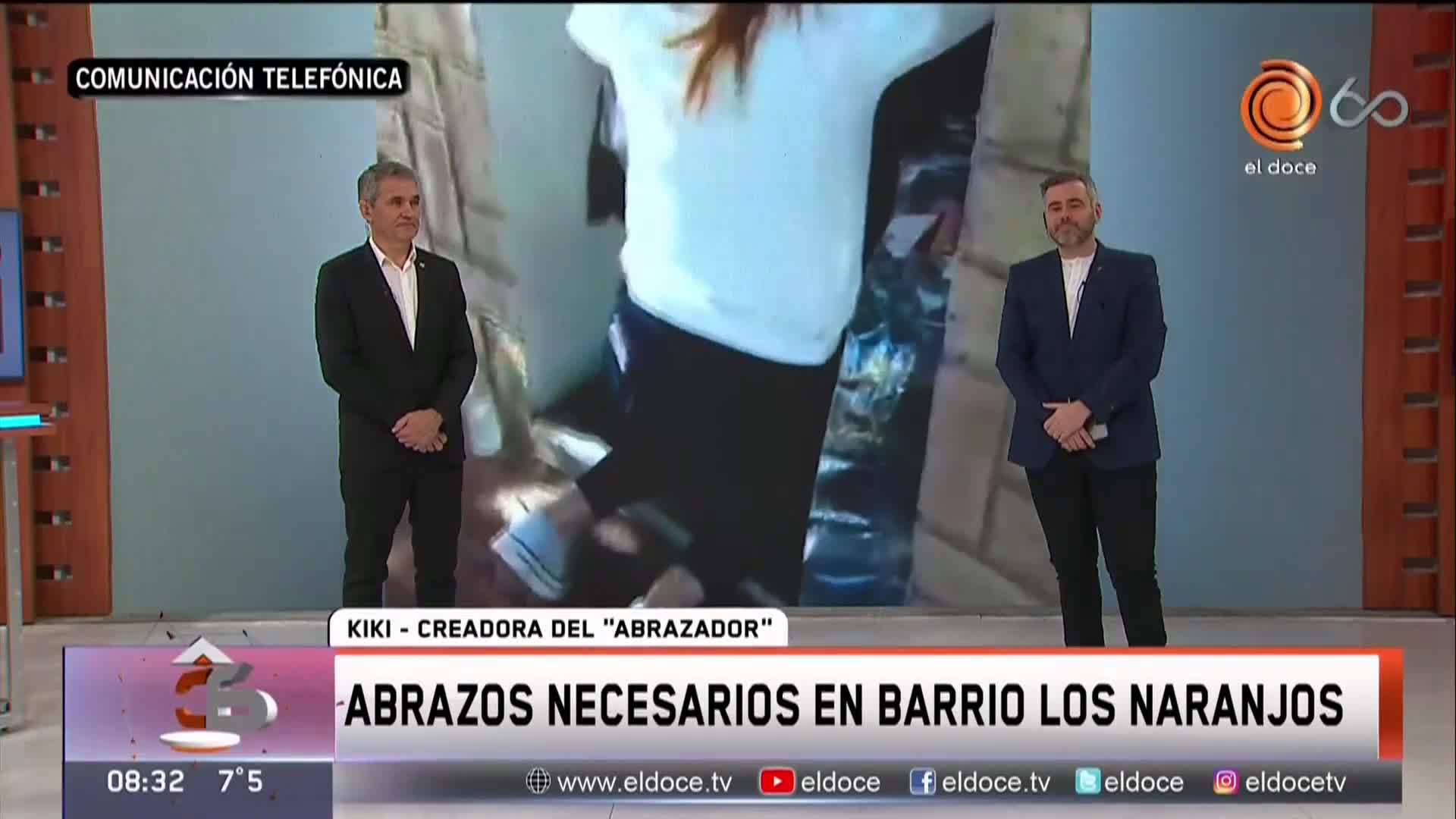 Los abrazos de una familia en medio de la cuarentena