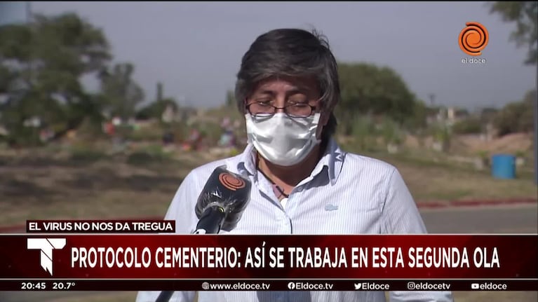 Los protocolos en el Cementerio San Vicente en tiempos de coronavirus